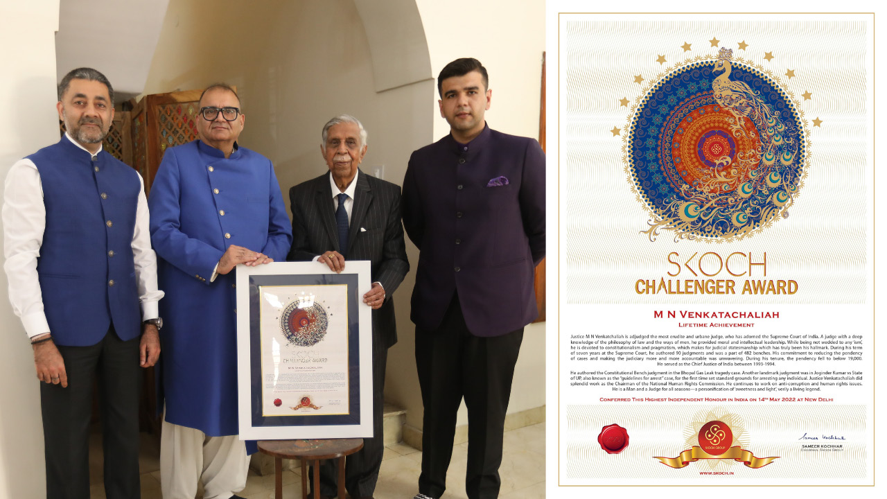 Justice M N Venkatachaliah, Former Chief Justice of India